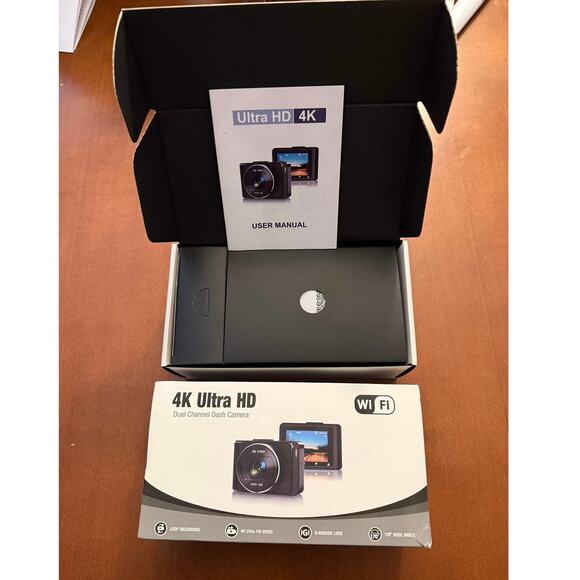 4K Car DVR WiFi Dash Cam for Cars Front Rear HD 1080P Built In wifi Gps - Picture 5 of 12